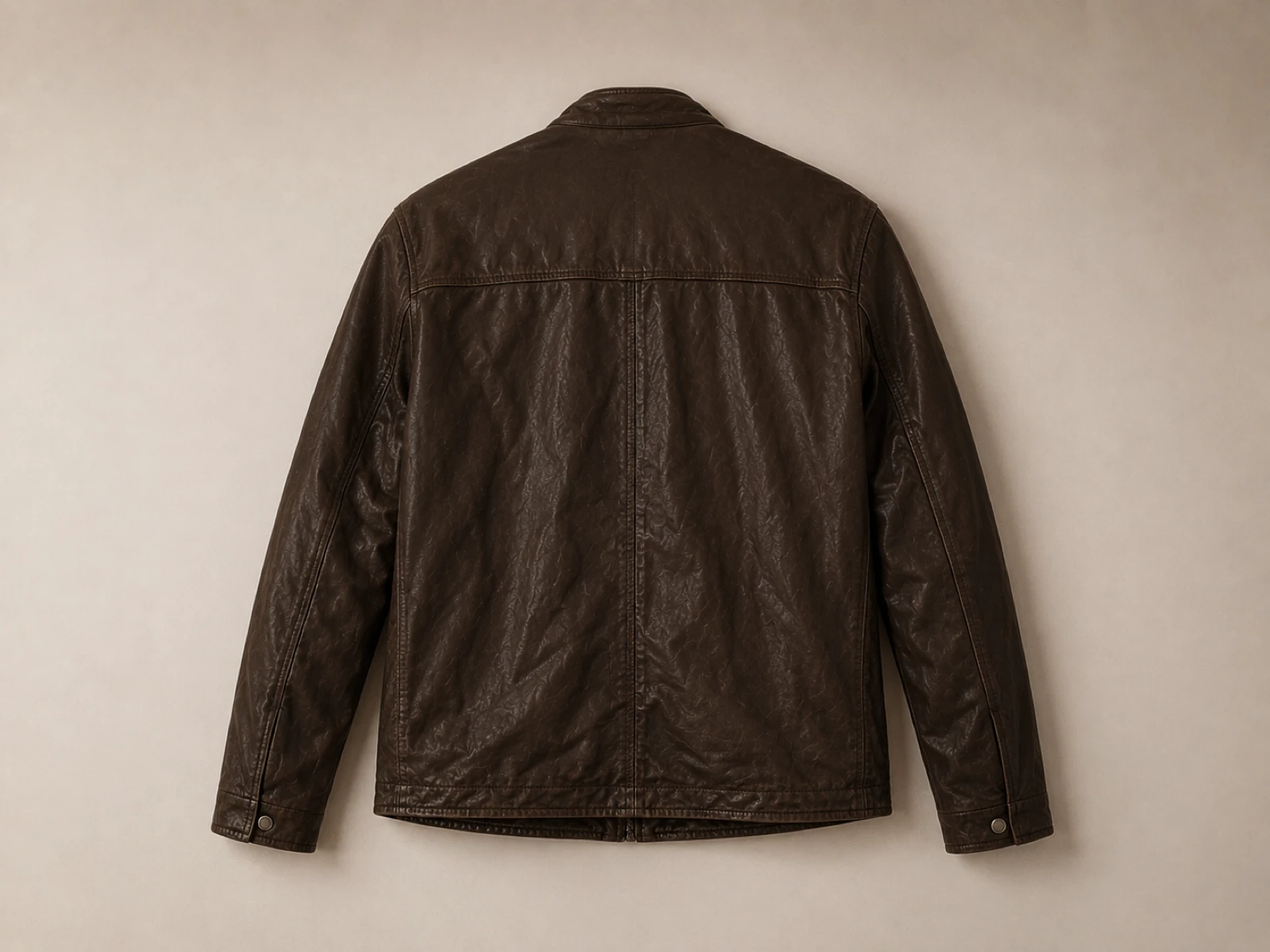 Veste en cuir marron Freaky Nation – Homme – Taille L– Très bon état – photo 3